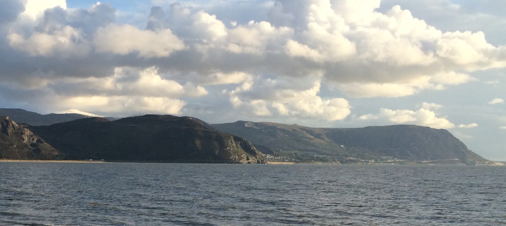 North Wales mountains and Anglesey.